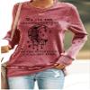 MOGUI We Are The Granddaughters Of The Witches You Couldn'T Burn Sweatshirt We Are The Granddaughters Of The Witches Tank Crewneck Long Sleeve Shirt Loose Plus Size Xl Vintage Fun Graphic T Pink view 2
