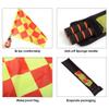 Soccer Referee Flags Kit, Referee Accessories Set,8 PCS Referee Toolkit including Linesman Flags, Captain Armband, Referee Whistle,Toss Coin and Yellow Cards with Notebook - 8 in 1 view 2