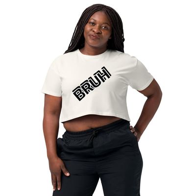 Bruh Crop rocbred by Cheryl top Ecru