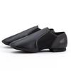 Asyusyu Dance Jazz Shoes Cowhide Leather Jazz Shoes for Women Men Adult-Black,10 view 1
