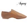 Asyusyu Dance Jazz Shoes Cowhide Leather Jazz Shoes for Women Men Adult-Brown,5 view 4