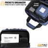 DBTAC Gun Case Bag Compact Small-PLUS | Tactical 3x Pistol Bag Handgun Revolver Shooting Case with Lockable Zipper for Shooting Range Outdoor Hunting, Urban Blue view 3