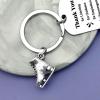 Ice Skating Gift Keychain Skating Coach Gift Thank You Gift for Figure Skater Gift Ice Skate Jewelry Gift Appreciation Keychain for Skating Lover Gift Birthday Graduation End of Season Gift for Coach view 4