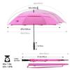 RUMBRELLA 55/62 Inch UV Golf Umbrella Large Oversize Double Canopy Vented Windproof Auto Open Stick Umbrella view 2