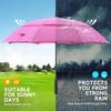 RUMBRELLA 55/62 Inch UV Golf Umbrella Large Oversize Double Canopy Vented Windproof Auto Open Stick Umbrella view 3