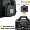 DBTAC Gun Case Bag Compact Small-PLUS | Tactical 3x Pistol Bag Handgun Revolver Shooting Case with Lockable Zipper for Shooting Range Outdoor Hunting, Gray view 2