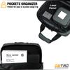 DBTAC Gun Case Bag Compact Small-PLUS | Tactical 3x Pistol Bag Handgun Revolver Shooting Case with Lockable Zipper for Shooting Range Outdoor Hunting, Gray view 3