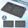 2 Pcs EVA Foam Boat Dash Pad With 2 Compartment Cell Phone Holder - Adhesive Backing Organizer for Sea Marine Fishing Center Deck Tool Accessories (Dark Gray) view 2