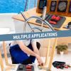 2 Pcs EVA Foam Boat Dash Pad With 2 Compartment Cell Phone Holder - Adhesive Backing Organizer for Sea Marine Fishing Center Deck Tool Accessories (Dark Gray) view 3