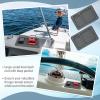 2 Pcs EVA Foam Boat Dash Pad With 2 Compartment Cell Phone Holder - Adhesive Backing Organizer for Sea Marine Fishing Center Deck Tool Accessories (Dark Gray) view 4