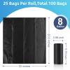 100 Portable Toilet Bags, Drawstring Biodegradable Camping Potty Bags 8 Gallon Camping Toilet Waste Bags for 5-8 Gallon Bucket Toilet Adults Outdoor Camping Car view 2