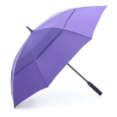 RUMBRELLA 55/62 Inch UV Golf Umbrella Large Oversize Double Canopy Vented Windproof Auto Open Stick Umbrella