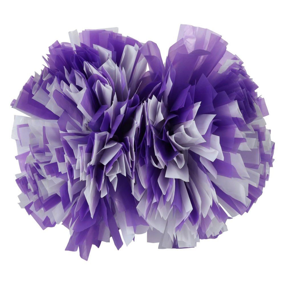 Blaward 2 Pack Cheerleading Pom Poms with Handle Upgrade Fluffy (14.2 inch/200g) Professional Cheerleader Pom Poms for Halloween Holiday Team Spirit Sports Dance Cheering Kids Adults
