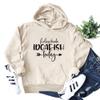 ESIKAH Feeling Kinda IDGAF-ish Today Sweatshirt I Don't Give a F IDGAF ish Pullover Hoodie Women Funny Saying Graphic Shirts Beige view 2