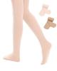 Century Star Girls Ballet Tights Toddler-Super Soft Footed Dance Tights for Kids 2 Pack Nude & Ballet Pink 4-6 Years view 1