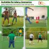 Liliful 12 x 6 ft Soccer Goal for Backyard, Portable Soccer Net and Steel Weatherproof Frame Folding Soccer Goals with 6 Ground Stakes for Adults Youth Outdoor Training Competition view 4