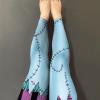 color cosplayer Womens Halloween Leggings Printed Stretchy Leggings Yoga Pants Blue view 2