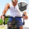 Bike Basket Bicycle Front Handlebar Basket Food Fruit Vegetable for Kids Bicycle Accessory Black view 2