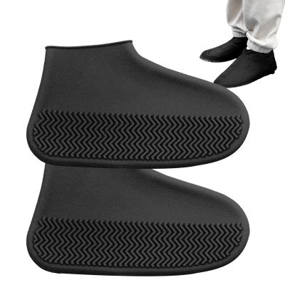 Shakven Foldable Waterproof Silicone Shoes Covers | Reusable Rubber Rain Shoe,Non-Slip Silicone Overshoes for Rain,Snow Day,Muddy Roads