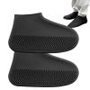 Shakven Foldable Waterproof Silicone Shoes Covers | Reusable Rubber Rain Shoe,Non-Slip Silicone Overshoes for Rain,Snow Day,Muddy Roads view 1