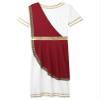 Alvivi Men's Plus Size Greek God Toga Caesar Party Fancy Dress Halloween Costume Tunic Role Play Outfits Burgundy 3X-Large view 3