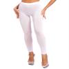 Lorilida Women's Hollow Out See Through Sheer Long Pants Tight Leggings Trousers Footless Pantyhose Sheer White A Large view 3