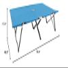 YAFF Two Person Folding Sun Lounger Blue Steel-0352 view 2