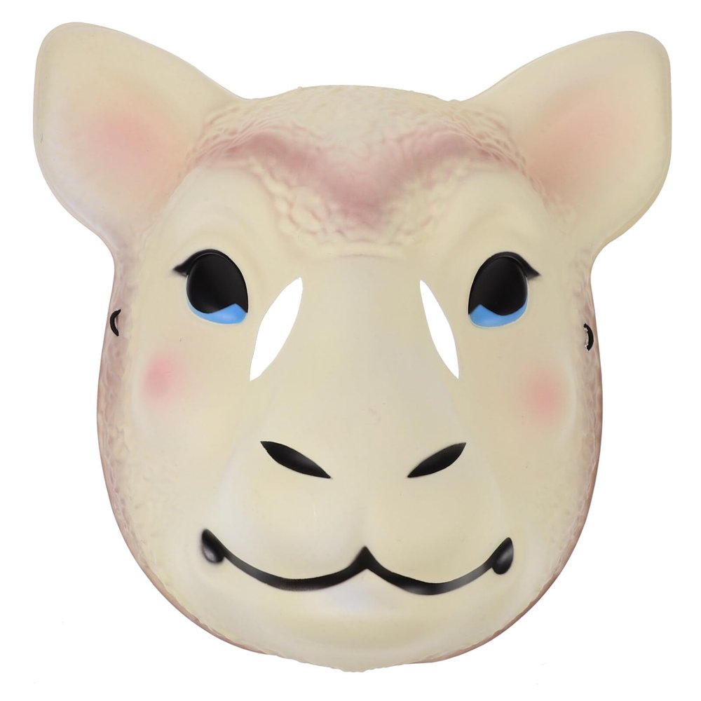 Abaodam Sheep Head Mask Halloween Animal Cosplay Mask Farm Animal Mask Masqurade Mask for Halloween Party Carnival Stage Performance Masks Costume