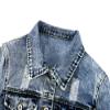 Kedera Denim Jacket for Women Distressed Jean Jackets Button Up Vintage Western Trucker Jacket view 3