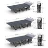 UPGENT Convenient Folding Camping Cot, Sleeping Cots Bed, Heavy Duty Guest Bed with Side Pockets, 10S Folding, Folding Bed for Camping, Pool, Beach, Patio (Size : 190x71cm) view 2