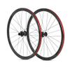 TUJISEK Road Bike Wheelset 700c Disc Brake Thru Axle Ultralight Aluminum Alloy Double Wall Rim 8/9/10/11/12 Speed 24 Holes Front and Rear Wheel 1980g view 1