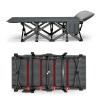 UPGENT Convenient Folding Camping Cot, Sleeping Cots Bed, Guest Bed with Side Pockets, 10S Folding, Heavy Duty Guest Bed, Folding Bed for Camping, Pool, Beach, Patio (Size : 200x80cm) view 1