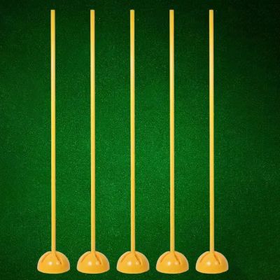 RENLXFI Soccer Agility Poles Set, Flexible Sports Trainning Speed Pole, Slalom Poles with Rubber Base, Can Be Used for So Many Different Drills (Size : 1.5m/59.1in, Color : 9packs)