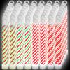 Hiboom 60 Pcs Candy Cane Glow Sticks, Christmas Party Supplies view 1