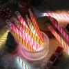 Hiboom 60 Pcs Candy Cane Glow Sticks, Christmas Party Supplies view 2