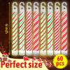 Hiboom 60 Pcs Candy Cane Glow Sticks, Christmas Party Supplies view 4