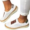 Ladmiple Loafers For Women Black And White Womens Canvas Shoes Casual Cute Sneakers Low Cut Slip On Fashion Comfortable Walking Shoes Dressy Summer Non Slip Platform Flats Loafers view 2