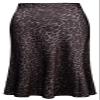 Soowalaoo Womens Skirt Midi Long Length Silk Satin High Waisted Elastic Casual Trendy Summer Skirts Leopard Dark L view 1