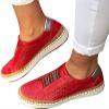 Ladmiple Shoes For Women Slip On Sneakers Womens Low Top Canvas Sneakers Slip On Platform Sneakers Casual Walking Shoes Dressy Summer Fashion Cute Comfortable Flats Loafers view 2