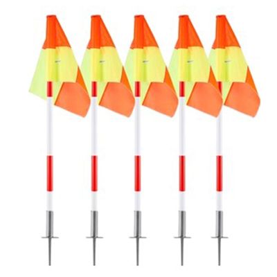 RENLXFI Soccer Training Poles with Base, 1.2/1.5/1.8m Tall Slalom Training Agility Poles, Used for Agility Drills and Field Markers, Speed Training Equipment (Size : 1.2m/47.2in, Color : 7packs)