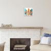 Stupell Industries Surfers & Boards Summer White Framed Giclee Art Design by Randy Hibberd view 2