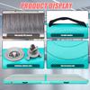 13ft Inflatable Gymnastics Tumbling Mat 4" Thick Air Tumble Track Gymnastics Training Mat with Electric Air Pump for Home Use/Tumble/Gym/Exercise/Training/Cheerleading/Yoga/Water(4M Green) view 3