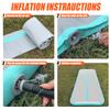 13ft Inflatable Gymnastics Tumbling Mat 4" Thick Air Tumble Track Gymnastics Training Mat with Electric Air Pump for Home Use/Tumble/Gym/Exercise/Training/Cheerleading/Yoga/Water(4M Green) view 4