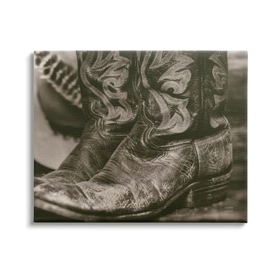 Stupell Industries Cowboy Boots Photography Canvas Wall Art Design by Nathan Larson