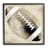 Stupell Industries Rustic Sports Football Black Framed Giclee Art Design by Peter Horjus view 1