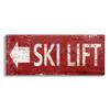 Stupell Industries Ski Lift Arrow Pointing Left Canvas Wall Art Design by Peter Horjus view 1
