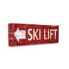 Stupell Industries Ski Lift Arrow Pointing Left Canvas Wall Art Design by Peter Horjus view 2