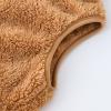 Toddler Solid Color Sleeveless Fleece Jacket Vest Boys Girls Fall Winter Coats Kids Hooded Outer (Khaki, 4-5 Years) view 4