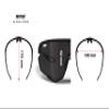 Bertoni Sport Cycling MTB Running Sunglasses for Men Women in TR90 100% UV Block mod. ALPHA (Matt Black/Shiny Black Gold Red Mirror Lens) view 4