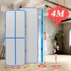 13ft Inflatable Gymnastics Tumbling Mat 4" Thick Air Tumble Track Gymnastics Training Mat with Electric Air Pump for Home Use/Tumble/Gym/Exercise/Training/Cheerleading/Yoga/Water (4M Blue) view 2